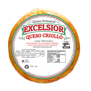 queso criollo mexicano - quesos excelsior